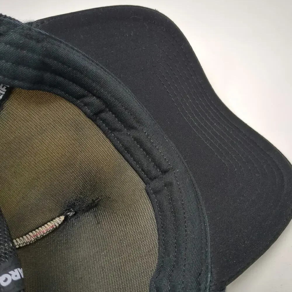 Adidas Trucker Hat White Black One Size Mesh All Over Trefoil Logo Snapback